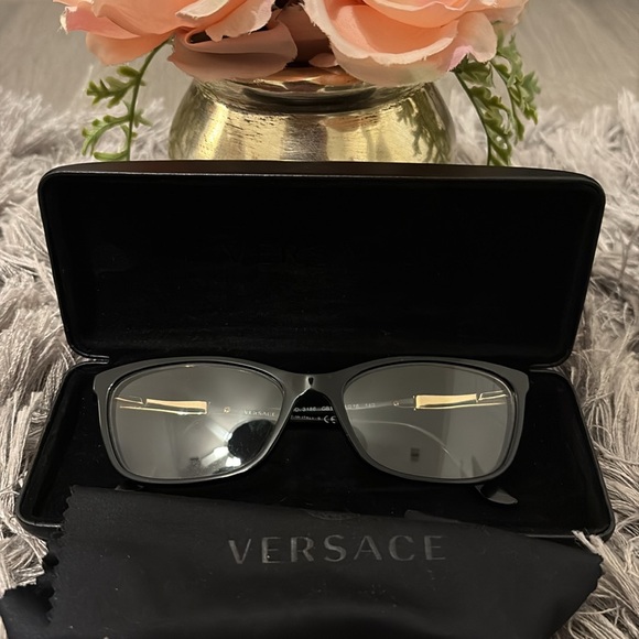 Versace Black and Gold Women's Glasses - Picture 5 of 5
